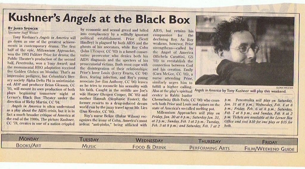 Angels - Columbia Spectator